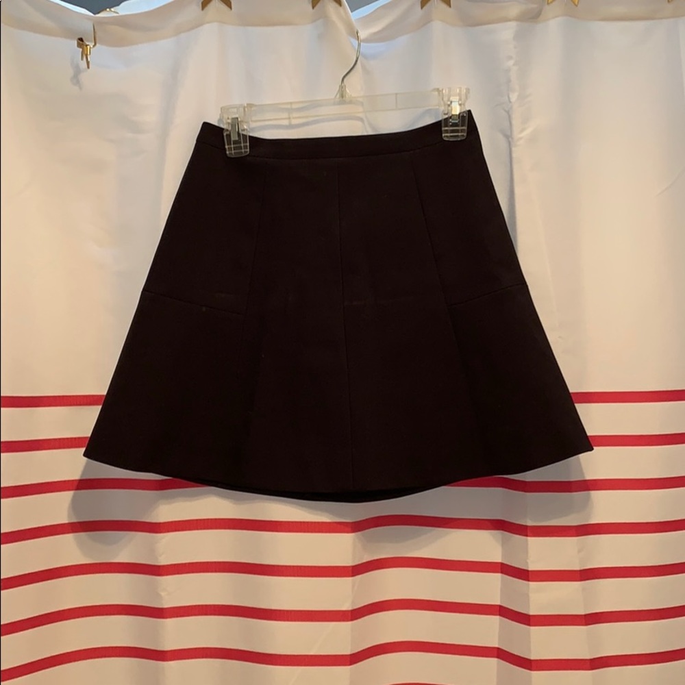 J crew black mini skirt